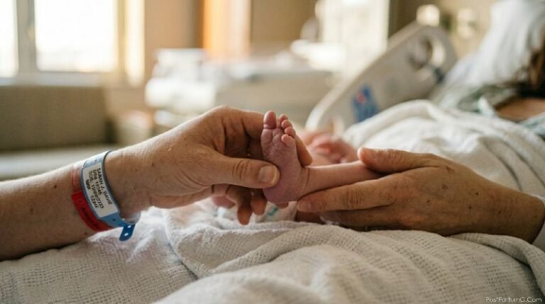 perineal tear recovery new mother holding newborn postpartum healing